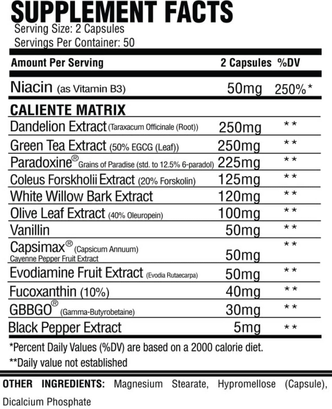 Caliente - Bemoxie Supplements