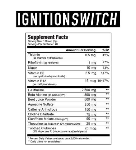 Ignition Switch - Bemoxie Supplements