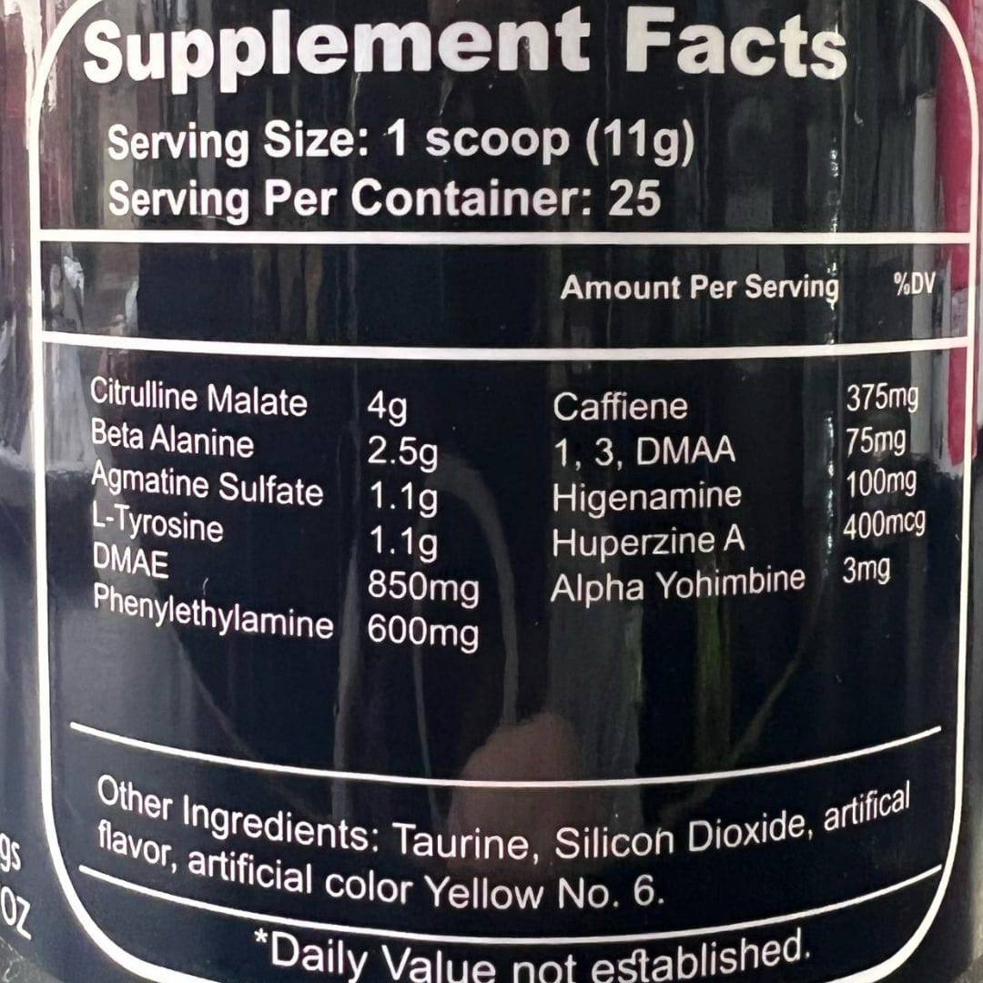 Fallout Pre Workout - Bemoxie Supplements
