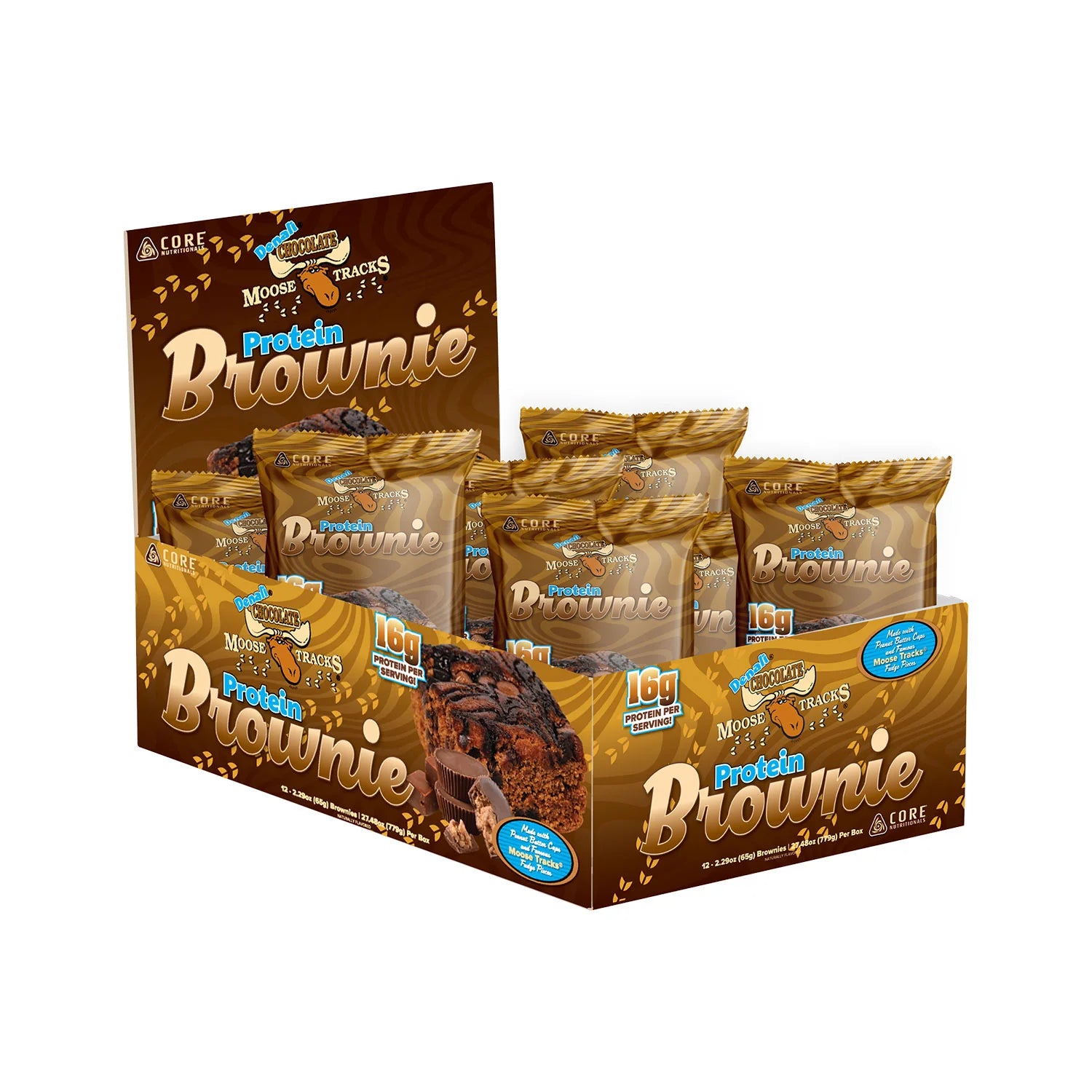 Moose Tracks Protein Brownie - Bemoxie Supplements
