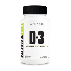 NutraBio Vitamin D-3 - Bemoxie Supplements
