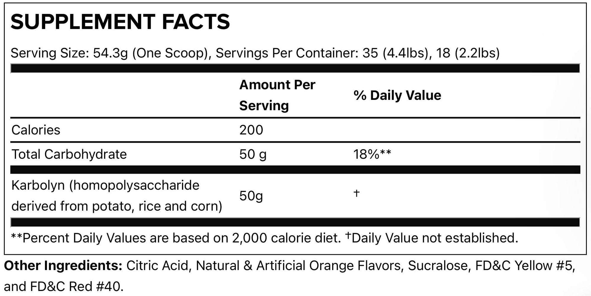 EFX Karbolyn Fuel 4lb - Bemoxie Supplements