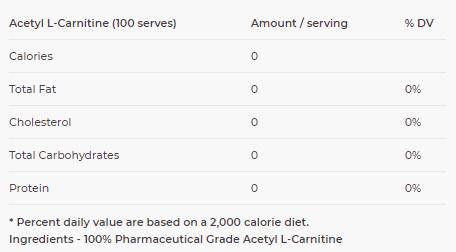 Acetyl L-Carnitine - Bemoxie Supplements