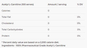 Acetyl L-Carnitine - Bemoxie Supplements