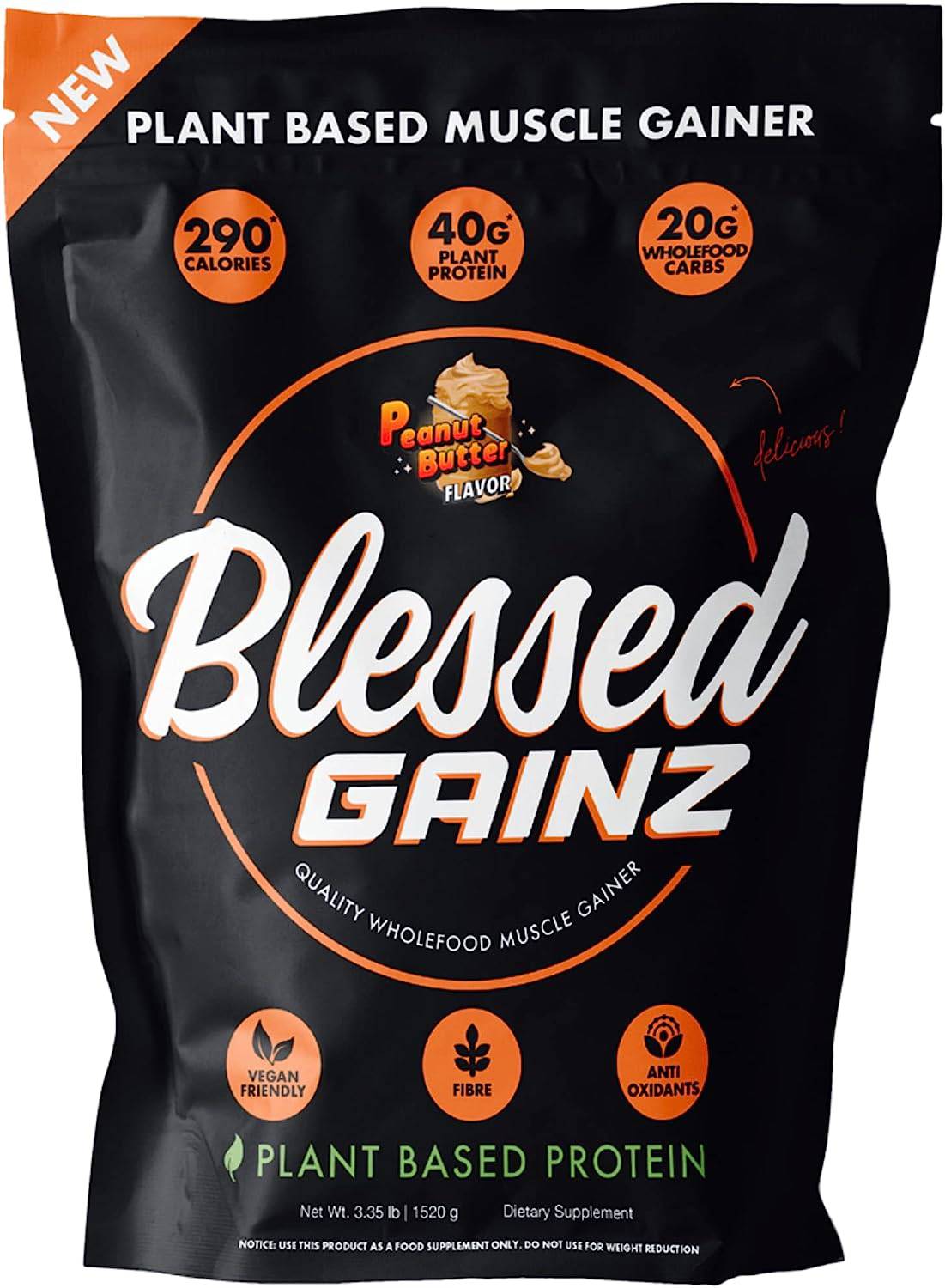 Blessed Gainz Wholefood Muscle Gainer - Bemoxie Supplements