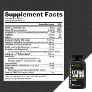 NutraBio Extreme Joint Care - Bemoxie Supplements