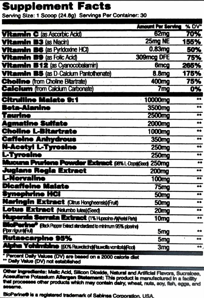 Global Formulas Super bioFreak OMG Label