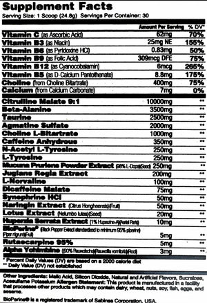 Global Formulas Super bioFreak OMG Label