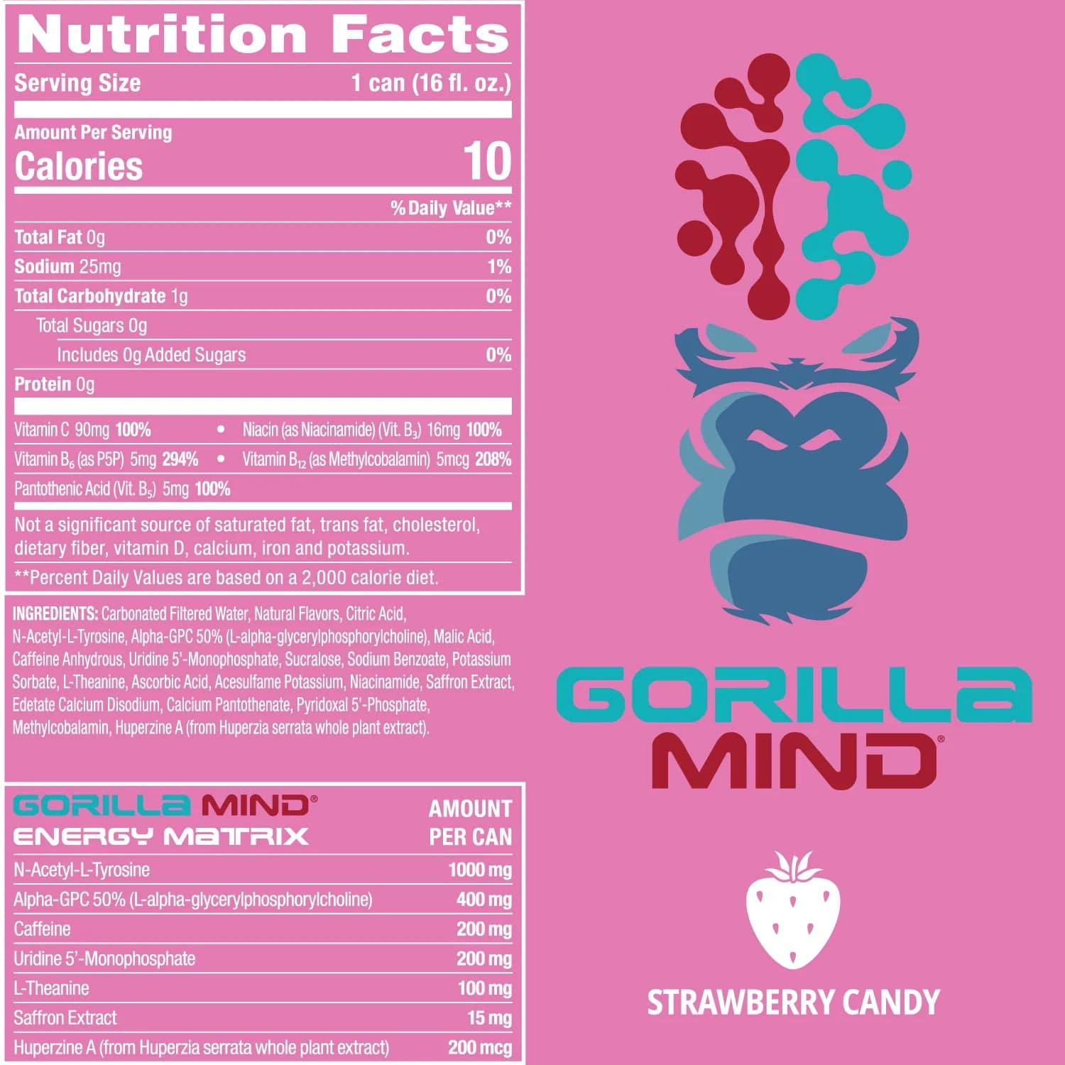 Gorilla Mind RTD Energy Drink | Individual - Bemoxie Supplements