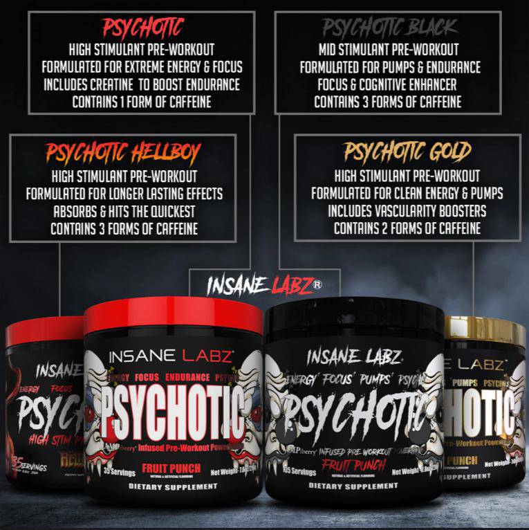Psychotic Pre Workout - Bemoxie Supplements
