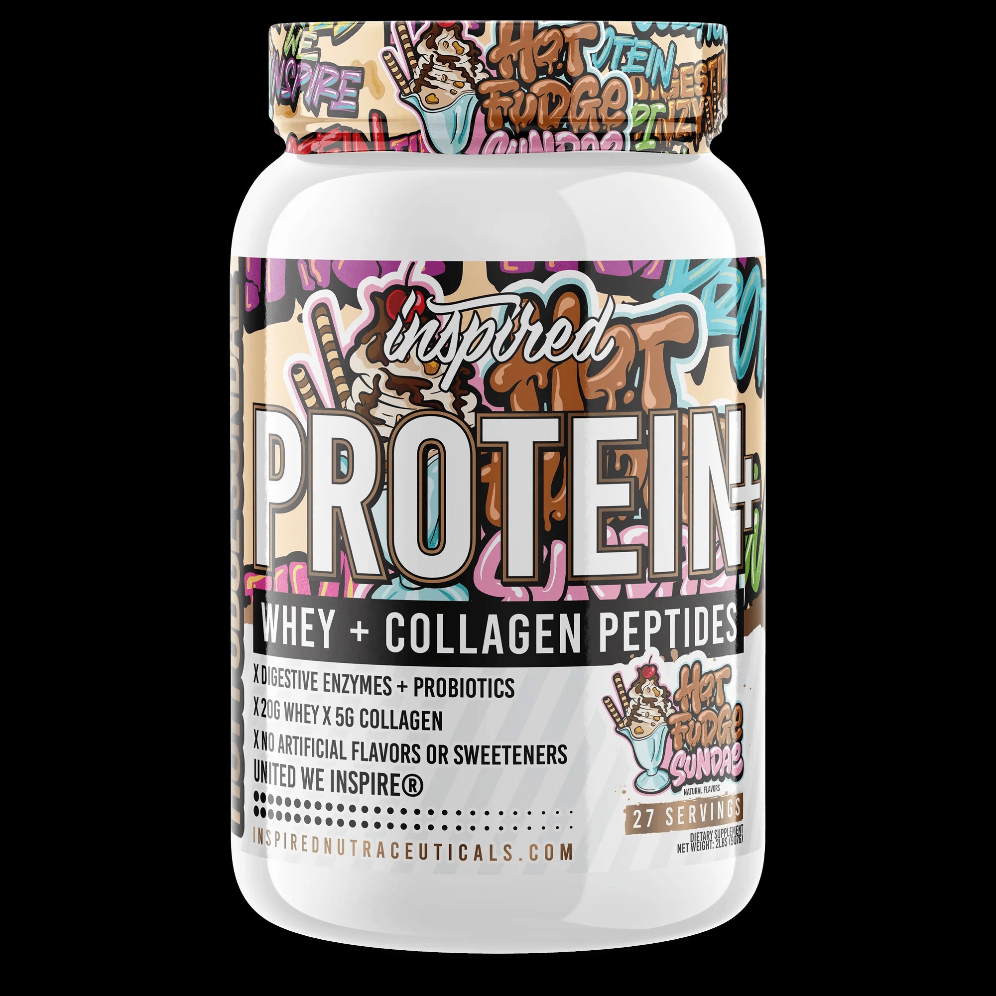 Inspired Nutraceuticals Protein + Collagen & Probiotics - Bemoxie Supplements