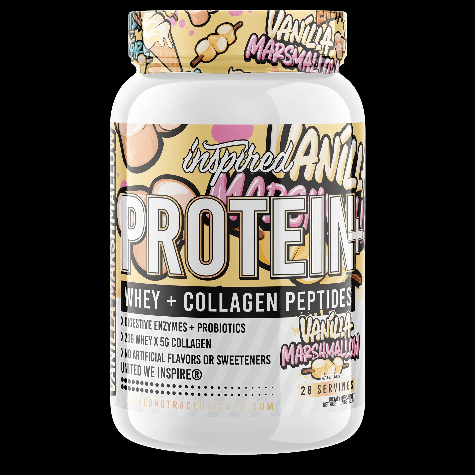 Inspired Nutraceuticals Protein + Collagen & Probiotics - Bemoxie Supplements