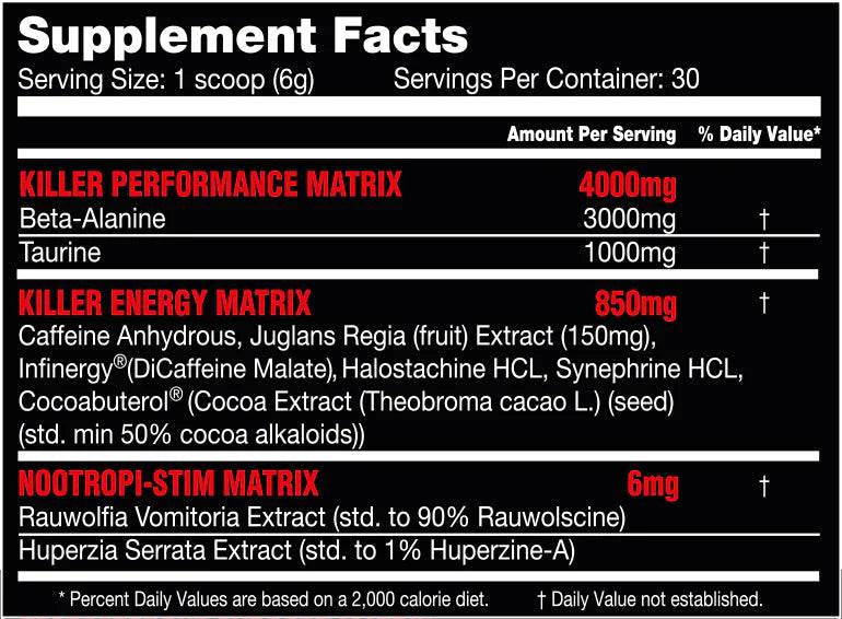 Killer Labz STIM Reaper ( New Formula, New Label) - Bemoxie Supplements