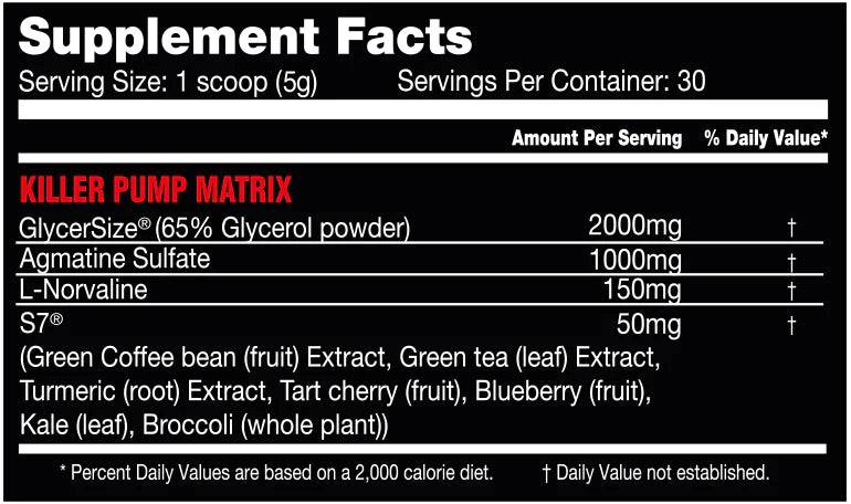 Killer Labz Noxious Non Stim Pre workout - Bemoxie Supplements