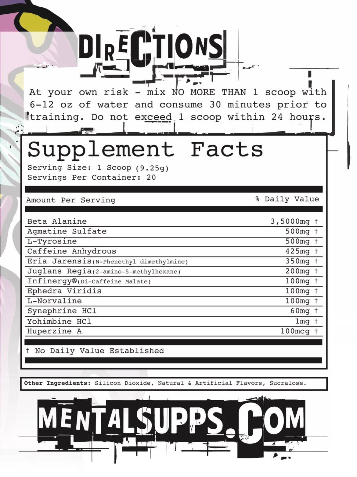 Mental Supps Mental Fuck Pre Workout - Bemoxie Supplements