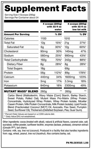 Mutant Mass - Bemoxie Supplements