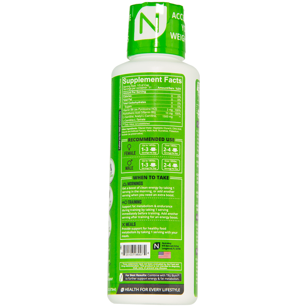 NutraKey L-Carnitine 1500 - Bemoxie Supplements