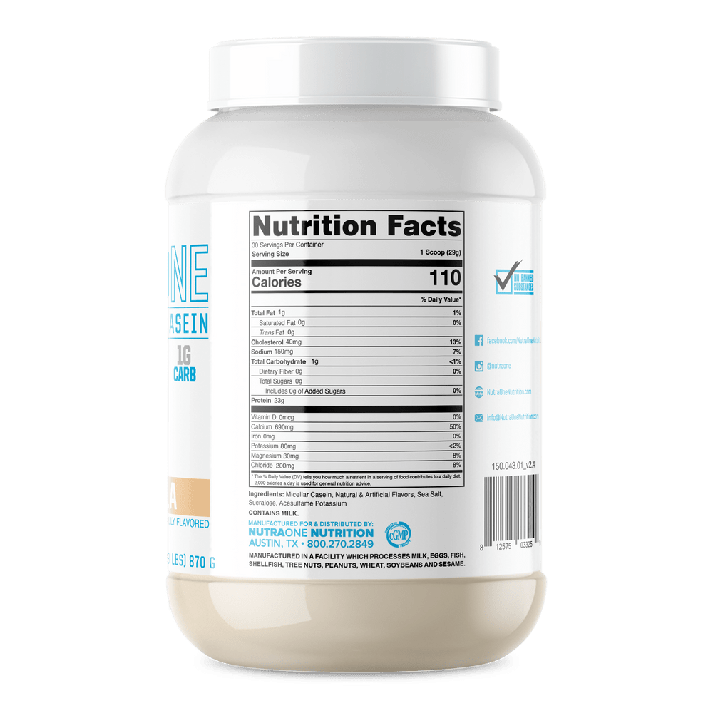NutraOne Casein One - Bemoxie Supplements