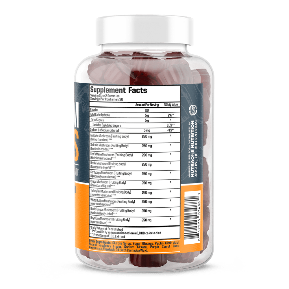 Nutra One Mushroom Gummies - Bemoxie Supplements