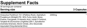 oxytest supplement facts label