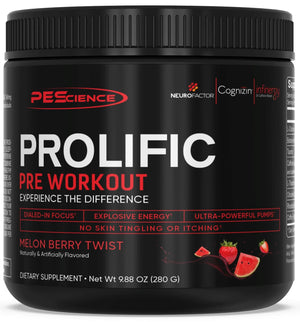 PEScience Prolific PreWorkout - Bemoxie Supplements