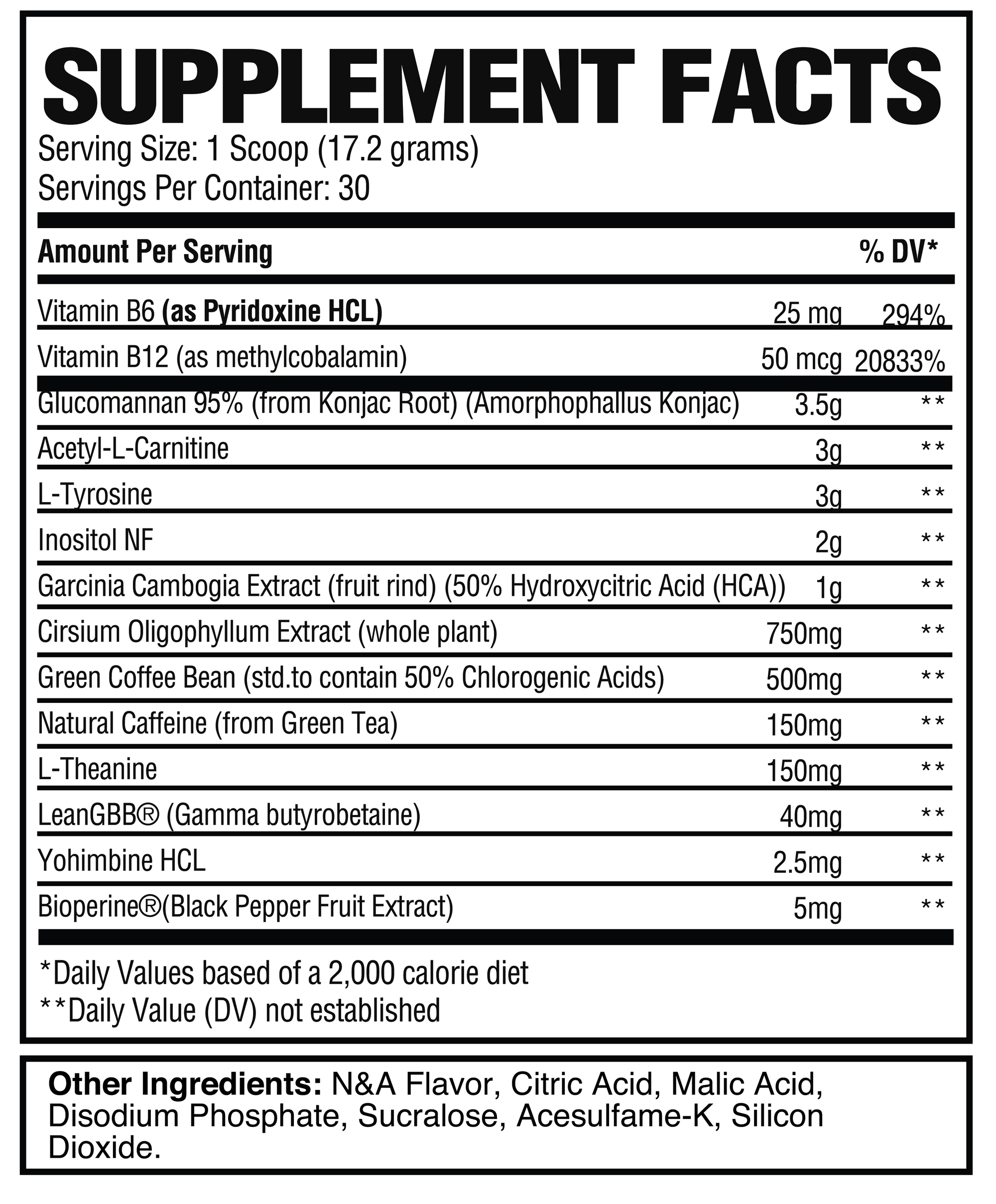 RAW Nutrition Burn - Bemoxie Supplements