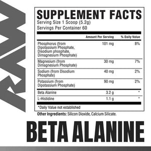 RAW Nutrition Beta Alanine - Bemoxie Supplements