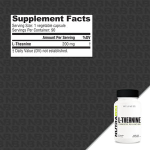 NutraBio L-Theanine - Bemoxie Supplements